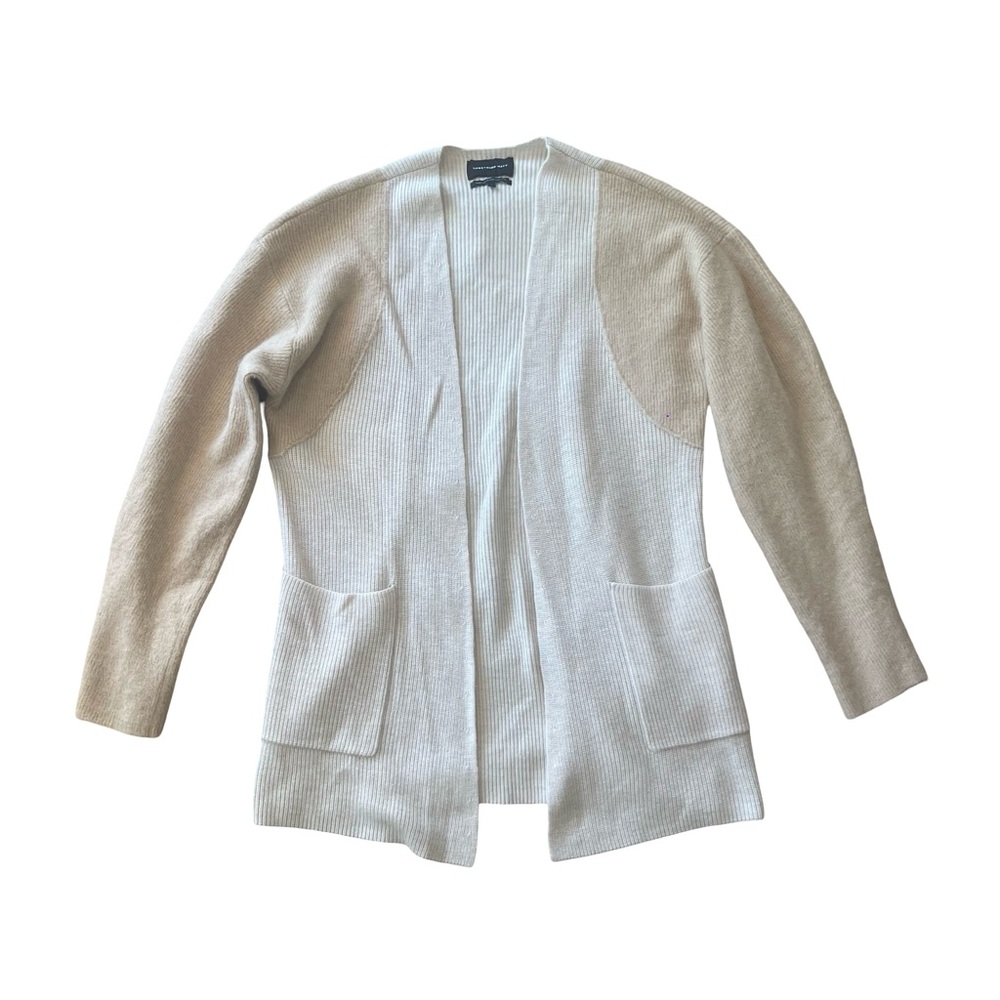 Something Navy Cream and Tan Blocked Cardigan